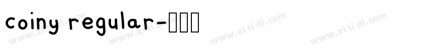 coiny regular字体转换